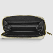 Metallic Full-Grain Leather Wallet | Udine