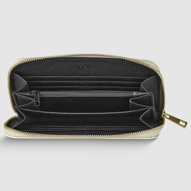 Metallic Full-Grain Leather Wallet | Udine