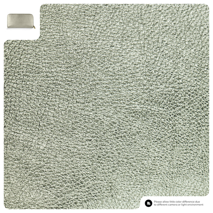 Metallic Full-Grain Leather Wallet | Udine