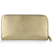 Metallic Full-Grain Leather Wallet | Udine