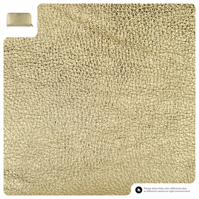 Metallic Full-Grain Leather Wallet | Udine