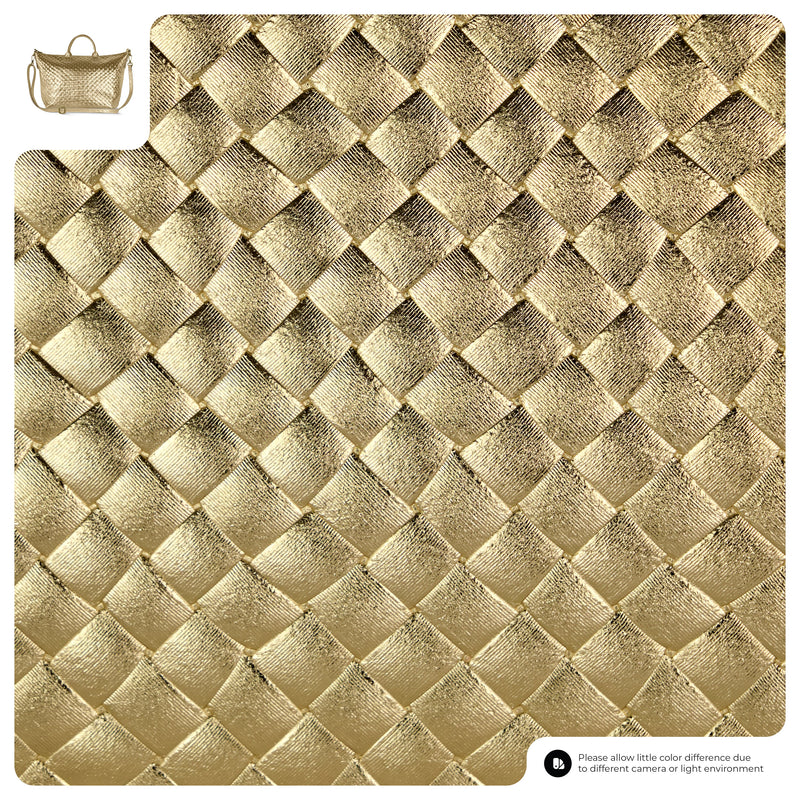Urbino Metallic Suede Top-Handle Bag