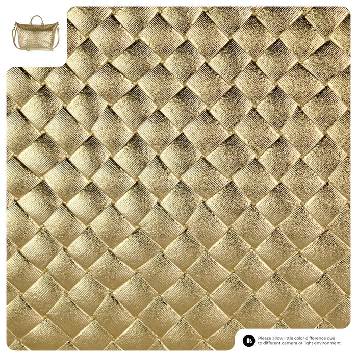 Urbino Metallic Suede Top-Handle Bag