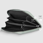 Genuine Woven-Embossed Metallic Suede Wallet | Trento