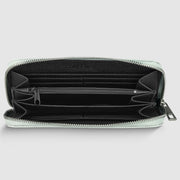 Genuine Woven-Embossed Metallic Suede Wallet | Trento