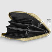 Genuine Woven-Embossed Metallic Suede Wallet | Trento