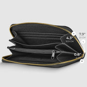 Genuine Woven-Embossed Metallic Suede Wallet | Trento
