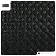 Genuine Woven-Embossed Metallic Suede Wallet | Trento