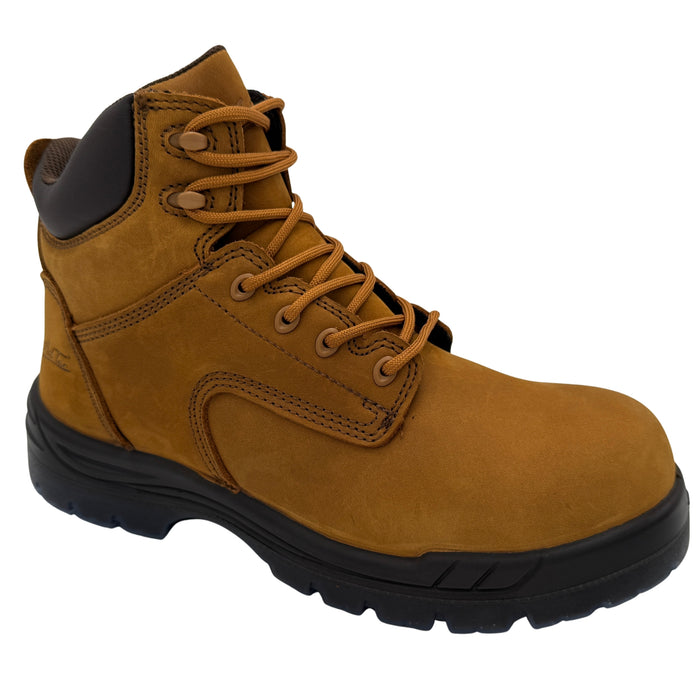 Diego Men's 6" Brown Work Boots | Composite Toe & Waterproof