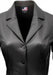 Women’s Black Leather Blazer Coat