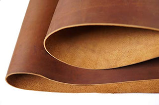 Bourbon Brown Tooling Leather Square 2.0mm Thick Finished Full Grain Cow Hide Leather Crafts Tooling Sewing Hobby Workshop Crafting Leather