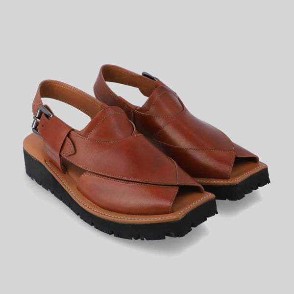 Mikaal C2R Mens Cowhide Rugged Leather Sandals Peshawari Chappal-Inland Leather-Inland Leather Co