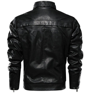 Benedict Men's Faux Leather Jacket-Mens Faux Leather Jacket-Inland Leather Co-Inland Leather Co.