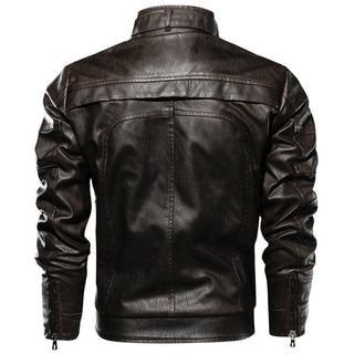 Benedict Men's Faux Leather Jacket-Mens Faux Leather Jacket-Inland Leather Co-Inland Leather Co.