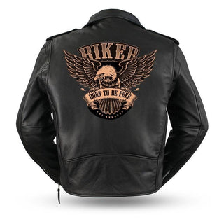 Biker Born to Be Free 1-Jacket Printing-Inland Leather Co-Inland Leather Co