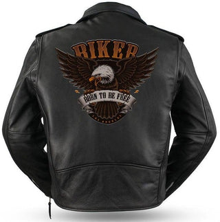 Biker Born to Be Free 2-Jacket Printing-Inland Leather Co-Inland Leather Co