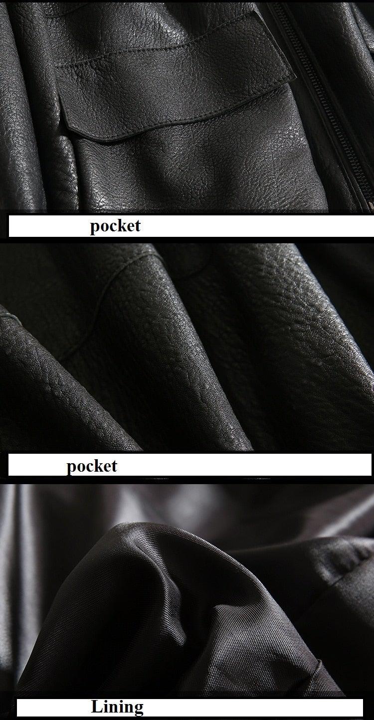 Casual Genuine Womens Leather Coat-Womens Leather Coat-Inland Leather Co.-Black-S-Inland Leather Co.