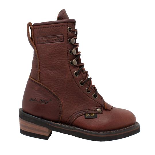 Children's Chestnut Packer Leather Boots-Childrens Leather Boots-Inland Leather Co-Inland Leather Co