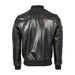 Cicero Men's New Zealand Leather Bomber Jacket-Mens Leather Jacket-Inland Leather Co.-Black-S-Inland Leather Co.
