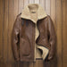 Davis Men's Natural Shearling Leather Coat-Mens Leather Coat-Inland Leather Co. Est. 2020-Brown-XXXL-Inland Leather Co.