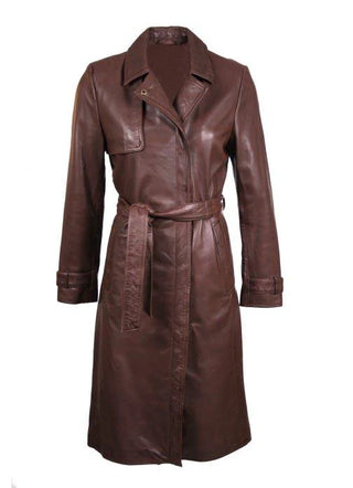 Women's Isla Leather Long Coat