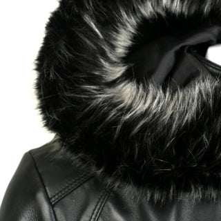 Fargo Men's Silver Fox Fur Hooded Leather Jacket-Mens Leather Jacket-Inland Leather Co.-Inland Leather Co.