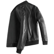 Gendry Genuine Black Aviation Men Sheepskin Real Leather Coat-Mens Leather Jacket-Inland Leather Co. Est. 2020-black-XXXL-Inland Leather Co.
