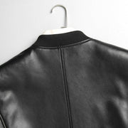 Gendry Genuine Black Aviation Men Sheepskin Real Leather Coat-Mens Leather Jacket-Inland Leather Co. Est. 2020-black-XXXL-Inland Leather Co.