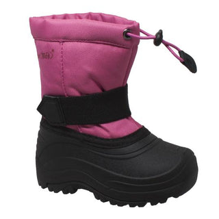 Girl's Nylon Winter Boots Pink Leather Boots-Childrens Leather Boots-Inland Leather Co-2-Pink-M-Inland Leather Co