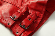 Grandeur 100% Real Sheepskin Coat Female Genuine Leather Jacket-Womens Leather Jacket-Inland Leather Co.-Black-XS-Inland Leather Co.