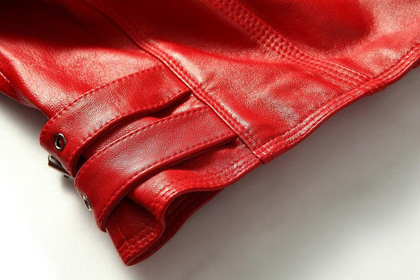 Grandeur 100% Real Sheepskin Coat Female Genuine Leather Jacket-Womens Leather Jacket-Inland Leather Co.-Black-XS-Inland Leather Co.