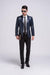 Hodor Mens 3 Button Leather Blazer Navy/Black-Mens Leather Coat-Inland Leather Co.-Black-M-Inland Leather Co.