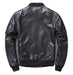 Khal Mens Genuine Leather MA-1 Jacket-Mens Leather Jacket-Inland Leather Co.-Black-5XL-Inland Leather Co.