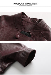 Kitana Poncho Leather Jacket-Womens Leather Coat-Inland Leather Co.-Black-S-Inland Leather Co.