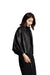 Kitana Poncho Leather Jacket-Womens Leather Coat-Inland Leather Co.-Black-S-Inland Leather Co.