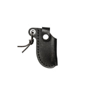 Leather Sheath for the Microblade by WESN-Leather Hunting Tools-WESN-Black Leather-Inland Leather Co