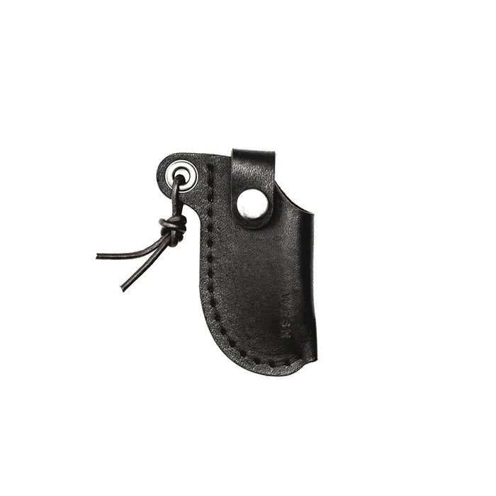 Leather Sheath for the Microblade by WESN-Leather Hunting Tools-WESN-Black Leather-Inland Leather Co