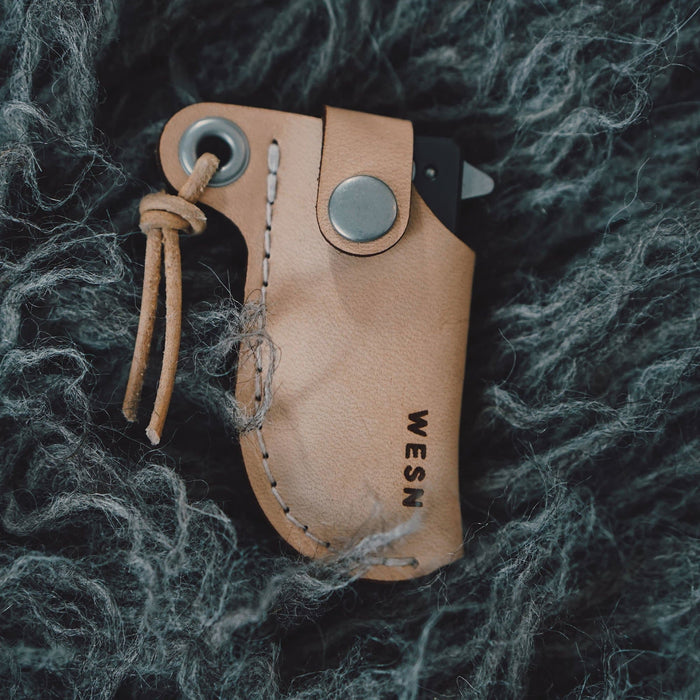 Leather Sheath for the Microblade by WESN-Leather Hunting Tools-WESN-Inland Leather Co