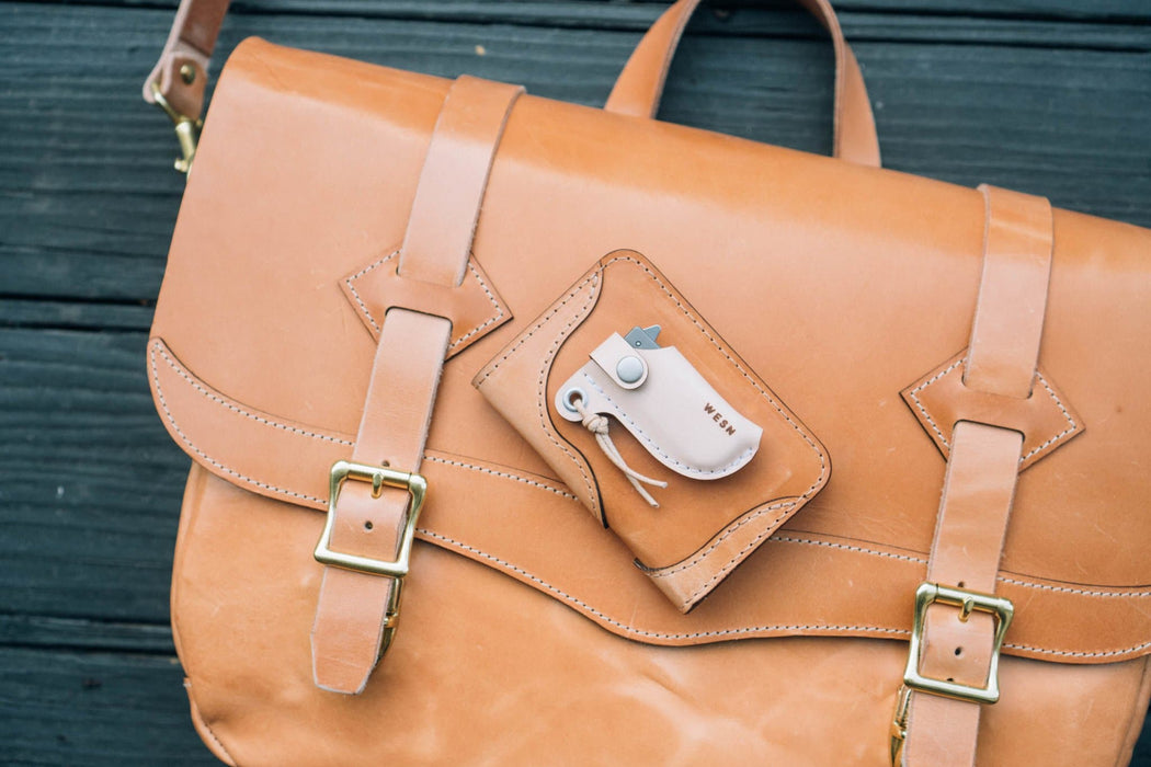 Leather Sheath for the Microblade by WESN-Leather Hunting Tools-WESN-Inland Leather Co