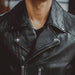 Lord Men's Leather Motorcycle Jacket-Mens Leather Jacket-Inland Leather Co.-Black-S-Inland Leather Co.