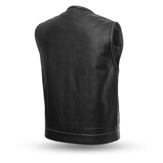 MKL - Bandit Men's Motorcycle Leather Vest-Men Motorcycle Vest-MKL Apparel-MKL Apparel Inc