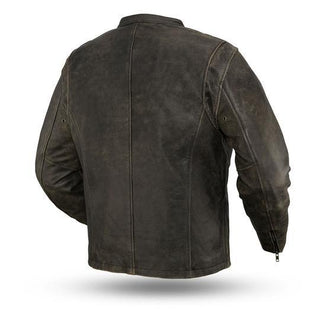 MKL - Men's Drifter Leather Motorcycle Jacket-Mens Motorcycle Jacket-MKL Apparel-MKL Apparel Inc