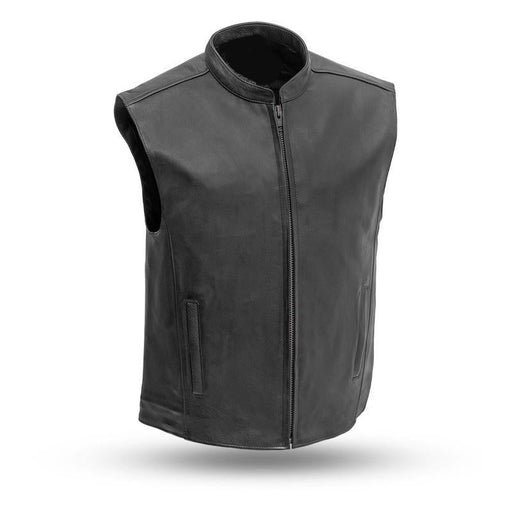 MKL - Club Men's Motorcycle Leather Vest-Men Motorcycle Vest-MKL Apparel-S-MKL Apparel Inc