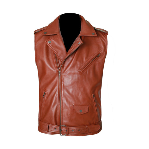 MKL - Mueller Men's Motorcycle Leather Vest-Men Motorcycle Vest-Inland Leather-XS-Inland Leather Co