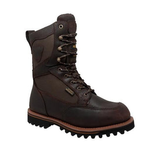 Men's 11" Dark Brown Cordura Leather Boots-Mens Leather Boots-Inland Leather Co-7.5-BROWN-M-Inland Leather Co