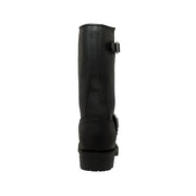 Men's 11" Engineer Boot Black Leather Boots-Mens Leather Boots-Inland Leather Co-Inland Leather Co