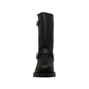 Men's 11" Engineer Boot Black Leather Boots-Mens Leather Boots-Inland Leather Co-Inland Leather Co