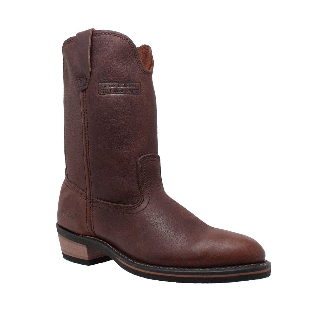 Men's 12" Reddish Ranch Wellington Leather Boots-Mens Leather Boots-Inland Leather Co-6.5-Reddish-M-Inland Leather Co