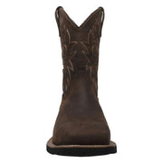 Men's 12" Steel Toe Work Western Brown Leather Boots-Mens Leather Boots-Inland Leather Co-Inland Leather Co