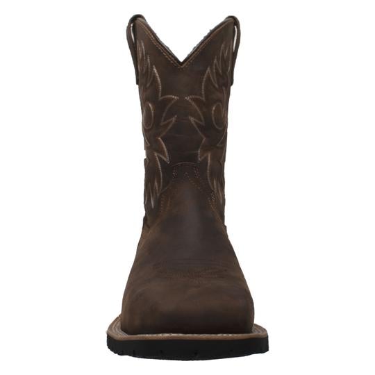 Men's 12" Steel Toe Work Western Brown Leather Boots-Mens Leather Boots-Inland Leather Co-Inland Leather Co